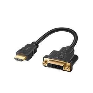 آداپتور HP DVI to HDMI با کیفیت Full HD 1920×1080 سازگار با انواع سیستم عامل و نصب آسان، امکان اتصال دستگاه‌های DVI به نمایشگرهای HDMI را فراهم می‌کند.