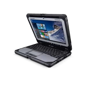 لپ تاپ هیبریدی Panasonic TOUGHBOOK CF-20 یک دستگاه صنعتی دارای پردازنده Intel Core i5، صفحه نمایش لمسی 10.1 اینچی، پورت‌های سریال و LAN، و حسگر اثر انگشت