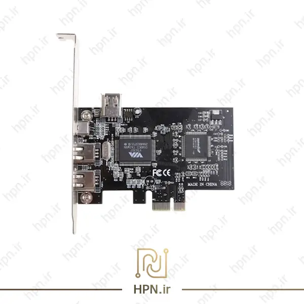 HP-API-815-1394b-Dual-Port-FireWire-PCI-E-Interface-Card-front کارت فایروایر مدل HP API-815 1394b Dual Port FireWire