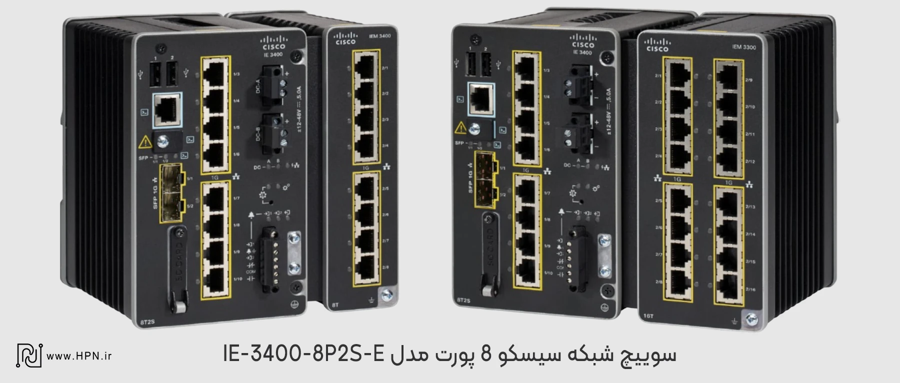 سوئیچ صنعتی Cisco IE-3400-8P2S-E