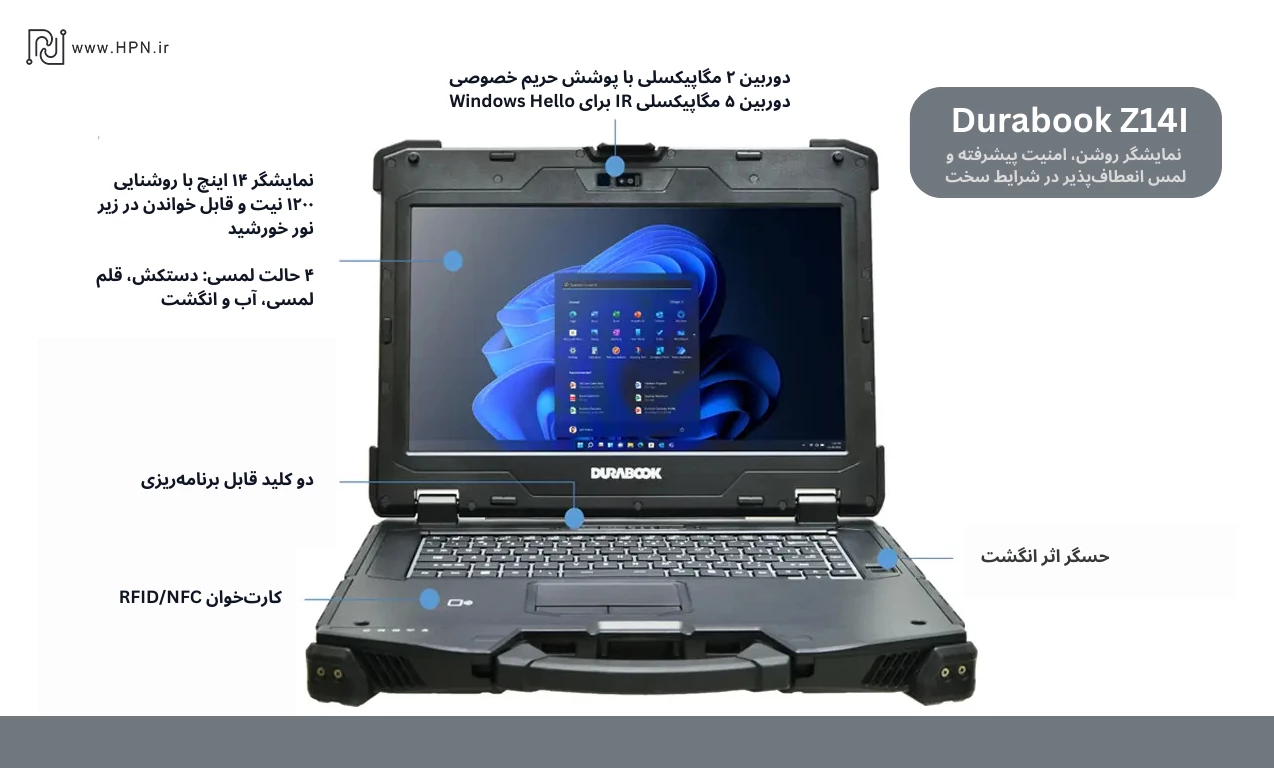 خرید لپ تاپ Durabook Z14I