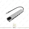 نمای کناری داک استیشن USB C Hub 8-port