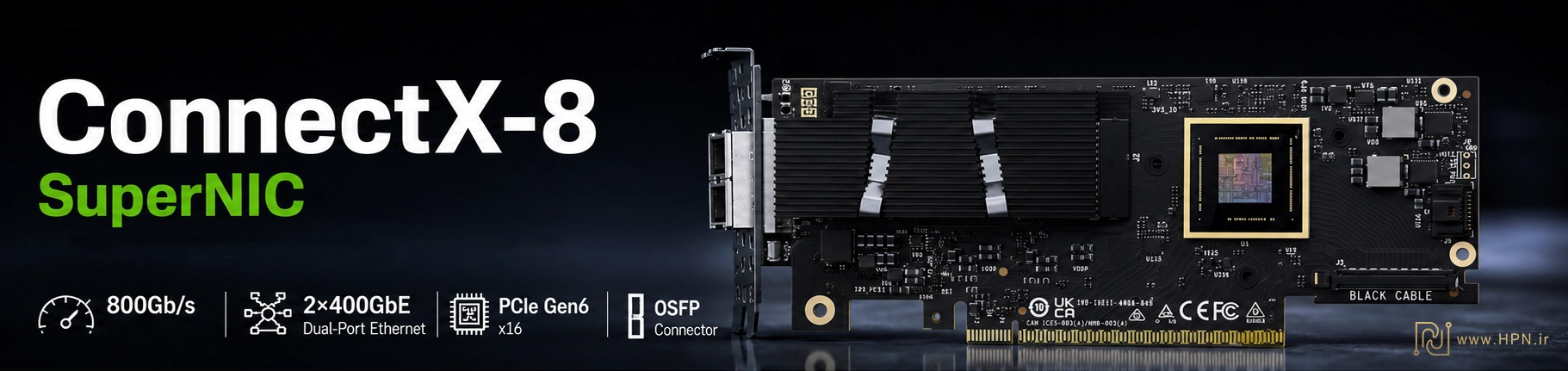معرفی و بررسی ConnectX-8 SuperNIC